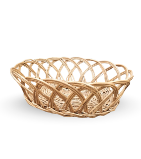 Bhartiye Crafts Fruit Kashmiri Wicker Basket Brown