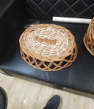 Bhartiye Crafts Fruit Kashmiri Wicker Basket Brown