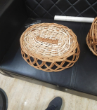 Bhartiye Crafts Fruit Kashmiri Wicker Basket Brown