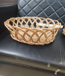 Bhartiye Crafts Fruit Kashmiri Wicker Basket Brown