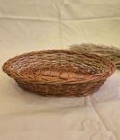 Kashmiri Handmade Willow Wicker Basket | Oval Shaped (#KWW0012)