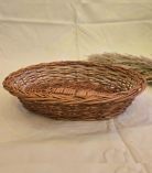 Kashmiri Handmade Willow Wicker Basket | Oval Shaped (#KWW0012)