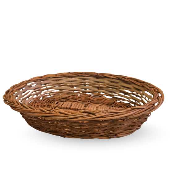 Kashmiri Handmade Willow Wicker Basket | Oval Shaped (#KWW0012)