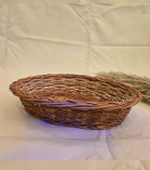 Kashmiri Handmade Willow Wicker Basket | Oval Shaped (#KWW0012)