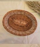 Kashmiri Handmade Willow Wicker Basket | Oval Shaped (#KWW0012)