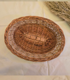 Kashmiri Handmade Willow Wicker Basket | Oval Shaped (#KWW0012)