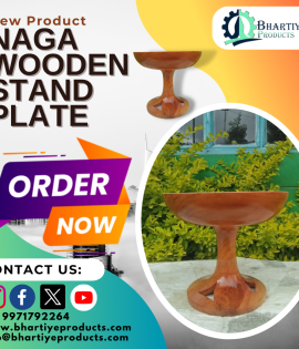 Naga Wooden Stand Plate