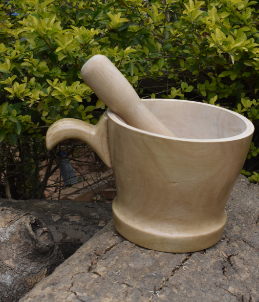 wood mortar and pestles