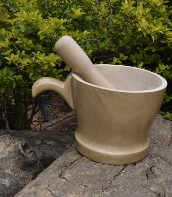 wood mortar and pestles