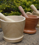 wood mortar and pestles