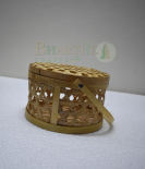 Handcrafted Bamboo Utility Basket/Tokri with Handle(Medium) - 7*4 Inch (#EFBH0001-00)