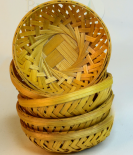Natural Bamboo Basket – 4 Inch (#EFBH0081-00)