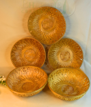 Natural Bamboo Basket/Tokri - 9 inch (#EFBH0081-05)