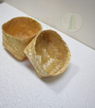 Large Bamboo Pouch Box (Besak) - 6*6*4 Inch (#EFBH0007-00)