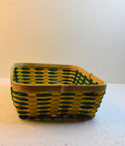 Bamboo Tray Colored Basket/Tokri - 10*14 Inch (#EFBH0104-05)