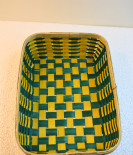 Bamboo Tray Colored Basket/Tokri - 10*14 Inch (#EFBH0104-05)