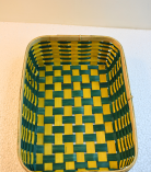 Bamboo Tray Colored Basket/Tokri - 10*14 Inch (#EFBH0104-05)