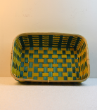 Bamboo Tray Colored Basket/Tokri - 10*14 Inch (#EFBH0104-05)