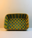Bamboo Tray Colored Basket/Tokri - 10*14 Inch (#EFBH0104-05)