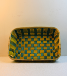 Bamboo Tray Colored Basket/Tokri - 10*14 Inch (#EFBH0104-05)