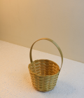 Mini Bamboo Basket/Tokri  With Handle - 3*4 Inch (#EFBH0122-00)