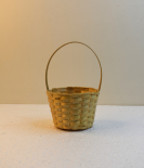 Mini Bamboo Basket/Tokri  With Handle - 3*4 Inch (#EFBH0122-00)