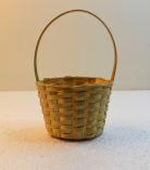 Mini Bamboo Basket/Tokri  With Handle - 3*4 Inch (#EFBH0122-00)