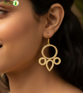 Bhartiye Crafts |Handmade Bamboo Earrings for Women | Tripura (Agartala)  Artisans |Women's Special