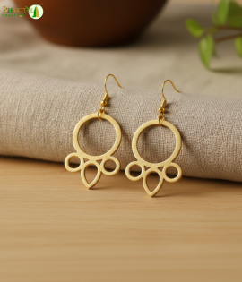 Bhartiye Crafts |Handmade Bamboo Earrings for Women | Tripura (Agartala)  Artisans |Women's Special