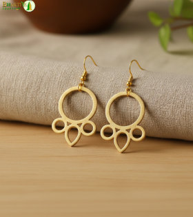 Bhartiye Crafts |Handmade Bamboo Earrings for Women | Tripura (Agartala)  Artisans |Women's Special