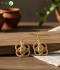 Bhartiye crafts|Handcrafted Bamboo Floral Earrings | Artisans from Tripura (Agartala) |Women's Special