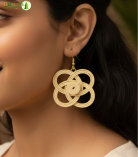 Bhartiye crafts|Handcrafted Bamboo Floral Earrings | Artisans from Tripura (Agartala) |Women's Special