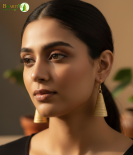 Bhartiye Crafts | Handcrafted Bamboo Cone Earrings | Artisans from Tripura  (Agartala) | Women's Special