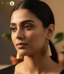 Bhartiye Crafts | Handcrafted Bamboo Cone Earrings | Artisans from Tripura  (Agartala) | Women's Special