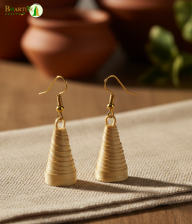 Bhartiye Crafts | Handcrafted Bamboo Cone Earrings | Artisans from Tripura  (Agartala) | Women's Special