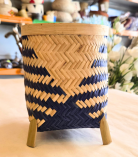 Bhartiye Crafts | Handwoven Bamboo Planter Basket Stand | Jharkhand Artisans