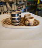 Bhartiye Crafts | Handwoven Bamboo Serving Tray | Handmade by Jharkhand Artisans