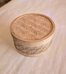 Bamboo round box