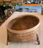 Bhartiye Crafts | Handwoven Bamboo Planter Basket | Eco-Friendly Flower Pot Cover | Jharkhand Artisans