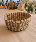 Khasi grass hexagon basket