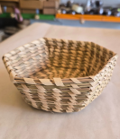 Khasi grass hexagon basket