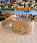 Bamboo oval Basket with lid