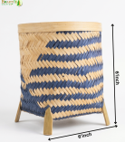 Bhartiye Crafts | Handwoven Bamboo Planter Basket Stand | Jharkhand Artisans