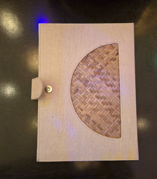 Bhartiye Crafts | Handcrafted Jute File Folder with Woven Design | Eco-Friendly Document Holder | Artisans from Jharkhand