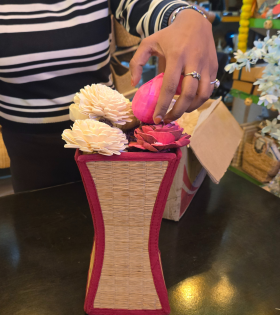 Grass flower vase (#BKM0011)