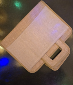 Jute folder handle bag (#BKM0007)