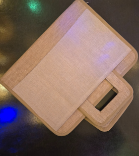 Jute folder handle bag (#BKM0007)