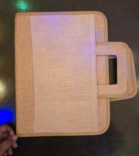 Jute folder handle bag (#BKM0007)