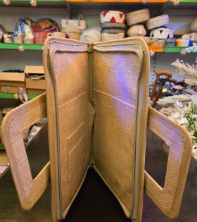 Jute folder handle bag (#BKM0007)