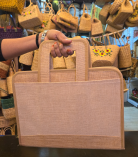 Bhartiye Crafts | Handcrafted Jute Office File Bag with Handle | Artisans from Jharkhand